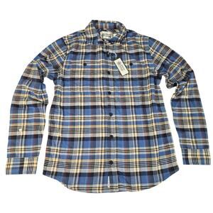 Alpine Design Flannel Shirt Men's Small Plaid Blue Midweight NWT